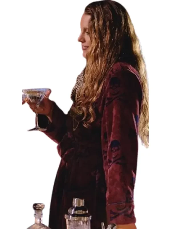 Blake Lively Another Simple Favor Maroon Coat