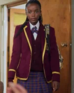 Blood And Water S03 Ama Qamata Red Uniform Coat