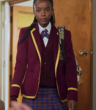 Blood And Water S03 Ama Qamata Red Uniform Coat