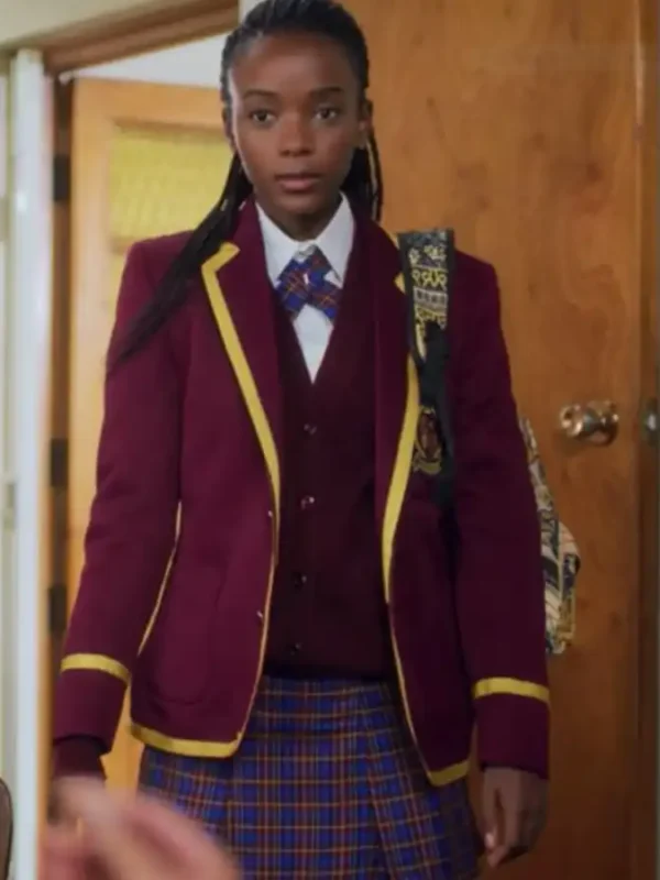 Blood And Water S03 Ama Qamata Red Uniform Coat
