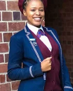 Blood & Water Notch Lapel Collar Blue Uniform Coat