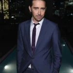 Bodies Bodies Bodies Lee Pace Suiting Blue Blazer