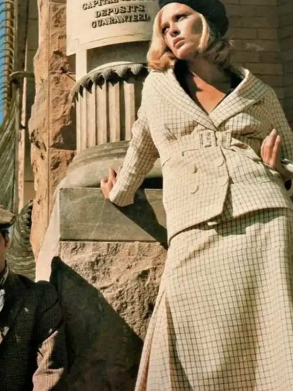Bonnie Parker & Clyde 1967 Belted Coat