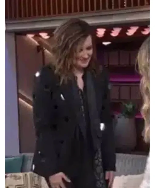 Brandy Clark The Kelly Clarkson Show Black Embellished Blazer