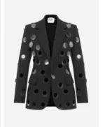 Brandy Clark The Kelly Clarkson Show Black Embellished Blazer