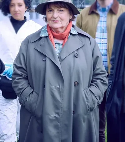 Brenda Blethyn Vera S14 Grey Trench Coat