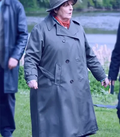 Brenda Blethyn Vera S14 Grey Trench Coat
