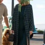 Brie Larson Lessons In Chemistry 2023 Wool Plaid Coat
