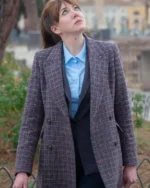 Cunk on Earth 2022 Philomena Cunk Plaid Coat