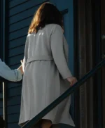 Emma Mackey Ella McCay Grey Trench Coat