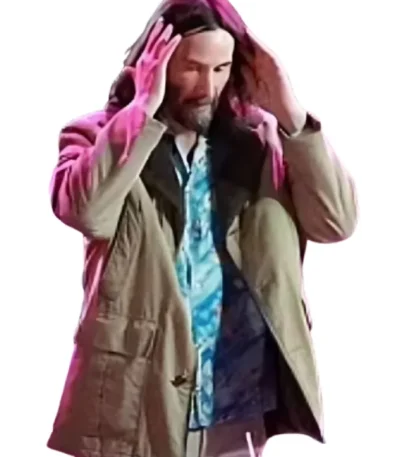 Good Fortune Keanu Reeves Shearling Coat