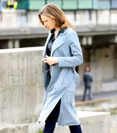 Ilsa Faust MI6 Grey Trench Coat