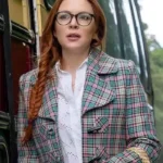 Irish Wish Lindsay Lohan Plaid Blazer