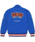 Ny Knicks Ovo Varsity Blue Wool Jacket