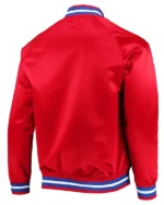 Red Lightweight Detroit Pistons Satin Jacket