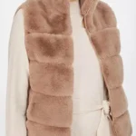 Taupe Fur Vest
