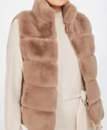 Taupe Fur Vest