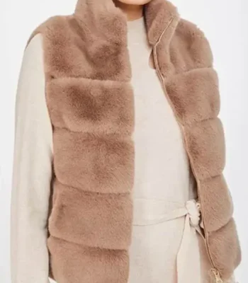 Taupe Fur Vest
