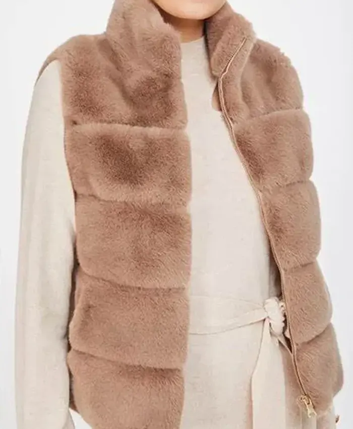 Taupe Fur Vest Taupe Fur Vest