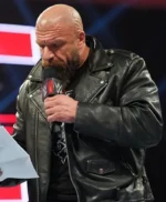 WWE Triple H Black Leather Jacket​