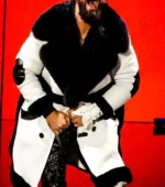 WWE RAW Seth Rollins White Leather Coat
