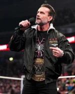 CM Punk Black Bomber Jacket
