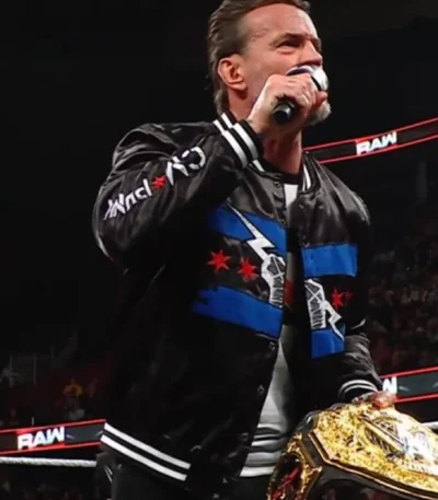 CM Punk Chicago Made Bomber Jacket