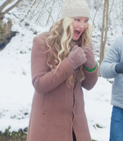 Caprice Bourret A European Christmas Brown Coat