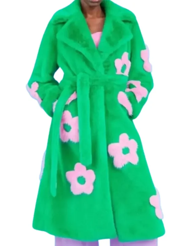 Elsbeth S03 Carrie Preston Green Flower Coat
