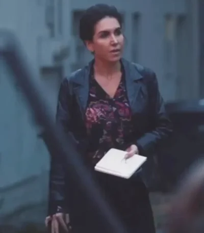 Cecile Cubiló Neighborhood Watch Leather Blazer