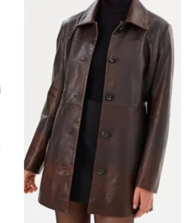Cecilia Dominguez NCIS Origins S01 Leather Coat