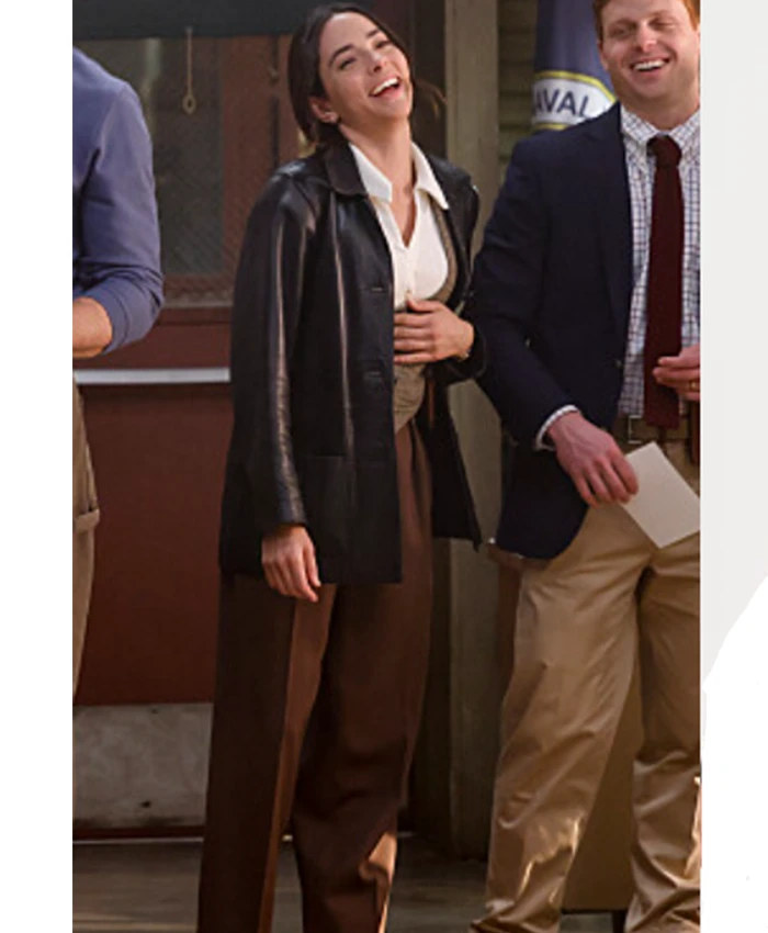 Cecilia Dominguez NCIS Origins S01 Leather Coat Cecilia Dominguez NCIS Origins S01 Leather Coat