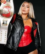 WWE NXT Champ Izzi Dame Biker Jacket