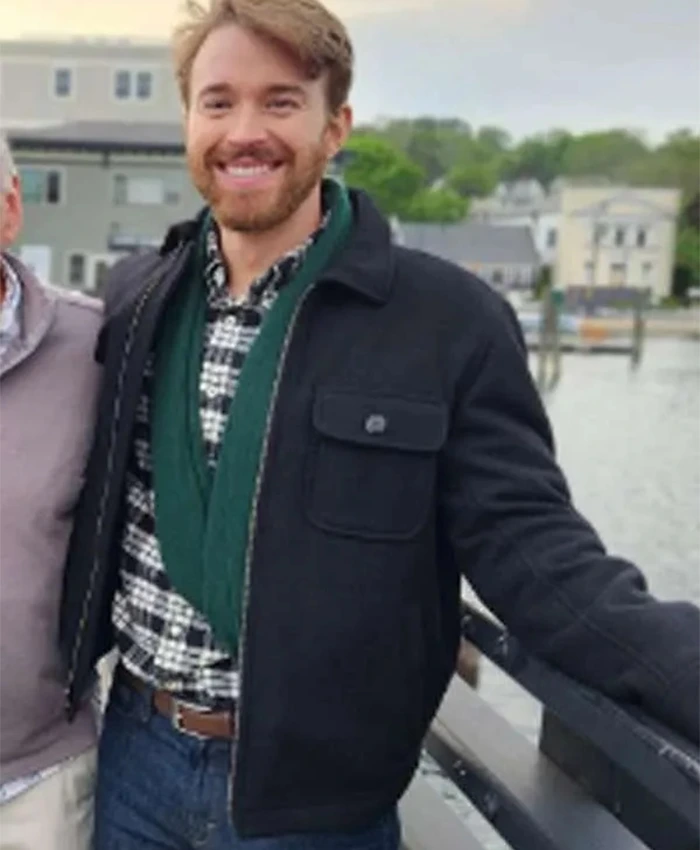 Chandler Massey Mystic Christmas 2023 Black Wool Jacket Chandler Massey Mystic Christmas 2023 Black Wool Jacket