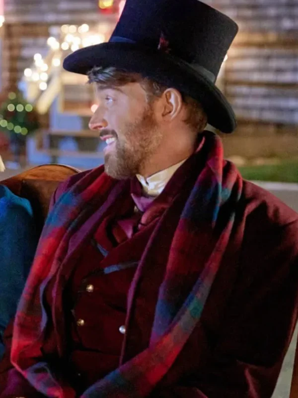 Chandler Massey Mystic Christmas 2023 Maroon Coat