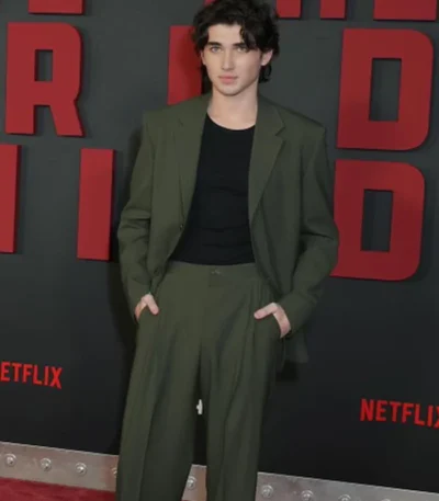 Charlie Evans The World Behind Green Blazer