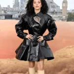 Chase Infiniti One Battle After Another Black Leather Coat