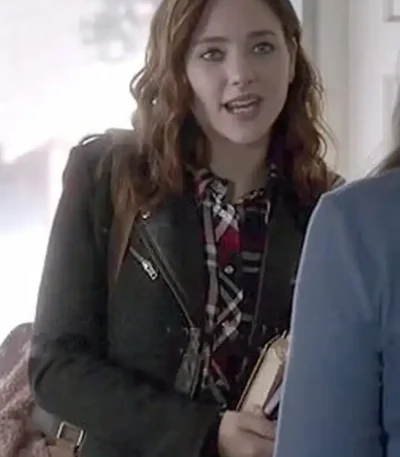 Chasing Life S02 Haley Ramm Black Biker Jacket