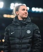 Chelsea F.C Women Black Puffer Jacket