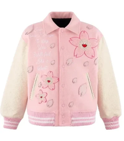 Cherry Blossom Varsity Jacket