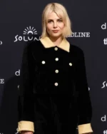 Chevalier 2023 Lucy Boynton Velvet Coat