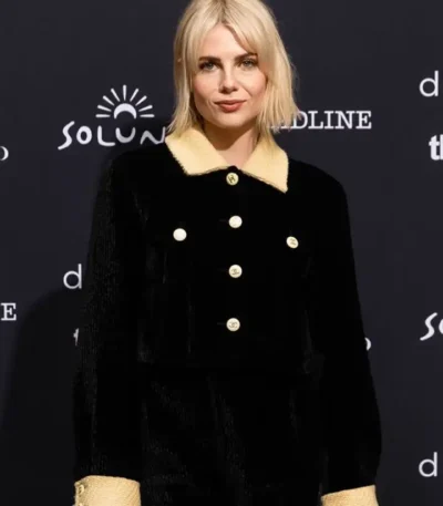 Chevalier 2023 Lucy Boynton Velvet Coat