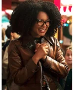 Rosalind Walker Chilling Adventures of Sabrina Dark Brown Cropped Jacket