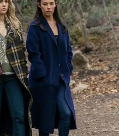 Chloe Bridges Maggie Blue Wool Coat