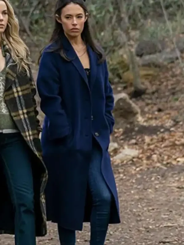 Chloe Bridges Maggie Blue Wool Coat