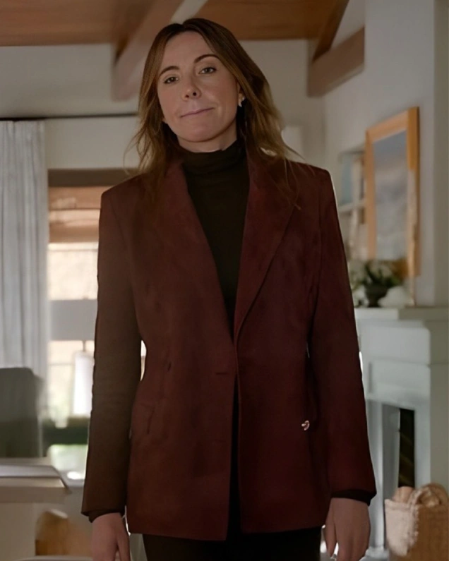 Christa Miller Shrinking S2 Suede Blazer Christa Miller Shrinking S2 Suede Blazer
