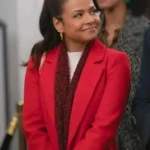 Christina Milian Meet Me Next Christmas Coat