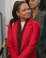 Christina Milian Meet Me Next Christmas Coat