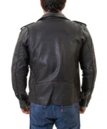 Classic Mens Black Premium Leather Motorcycle Jacket