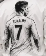Cr7 White Bomber Jacket